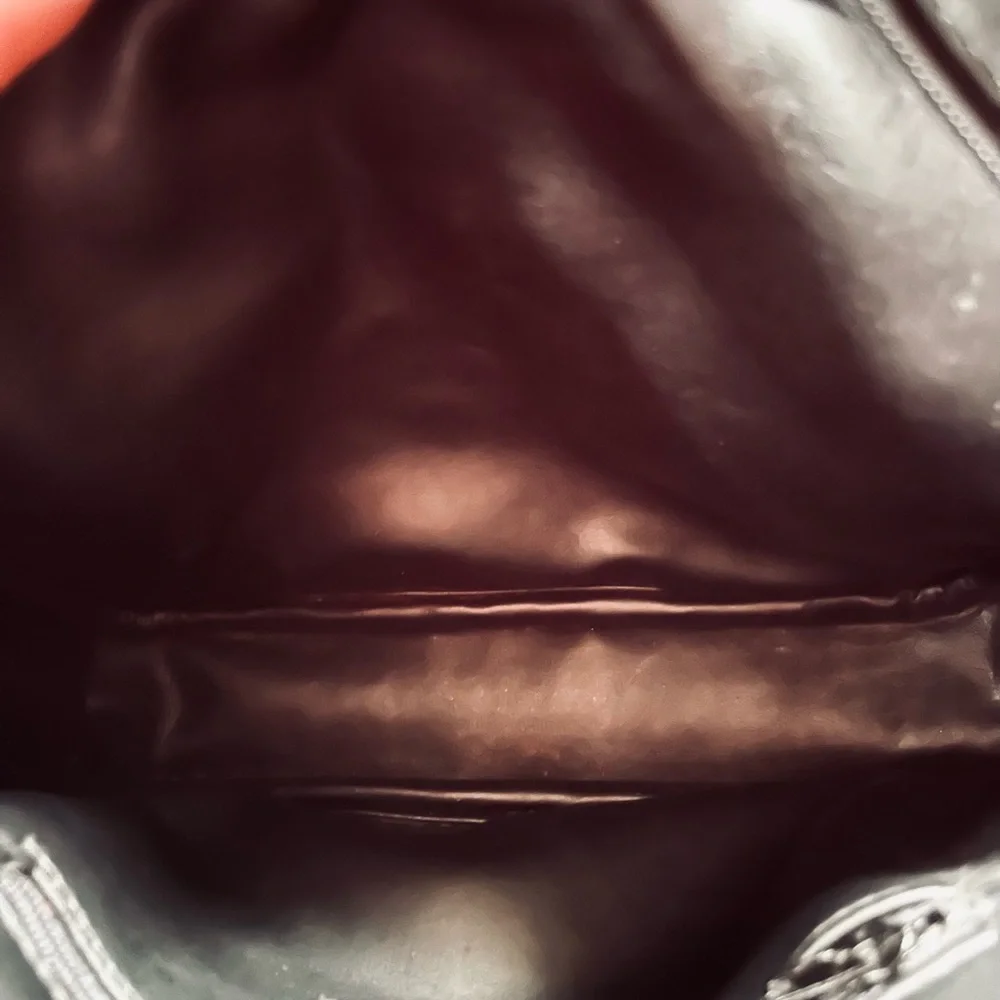 L.J.S. COLLECTION NWOT Square Quilted Faux Leather Crossbody Bag in Black Color